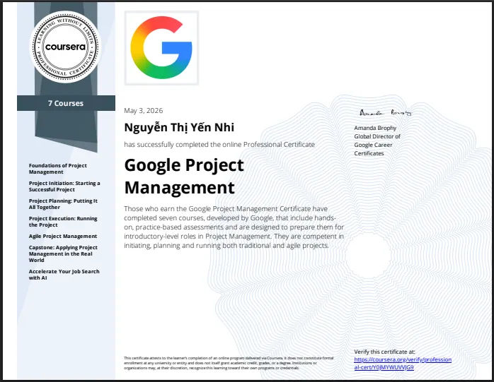 Google Project Management